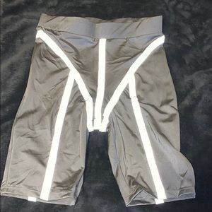 Reflective biker shorts